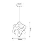 Block Lampe Suspendue Cubique Minimaliste - Neutralighting
