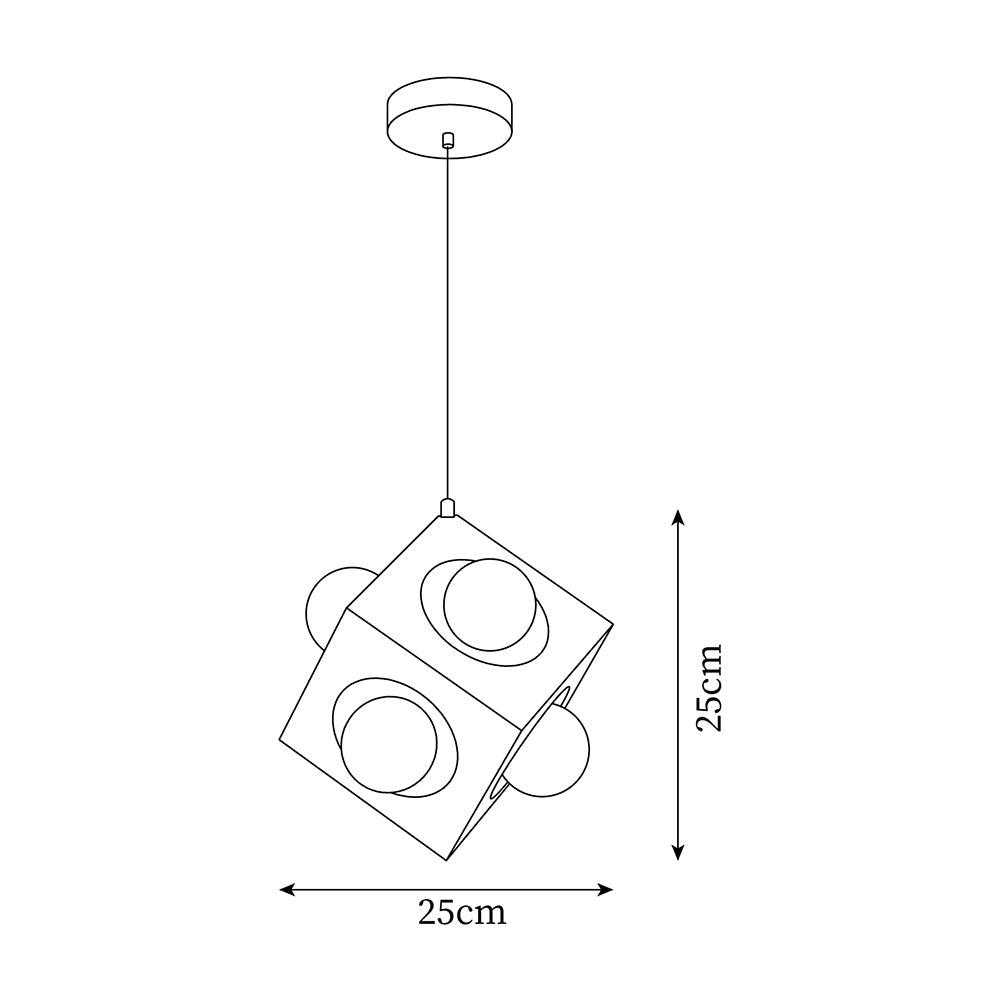 Block Lampe Suspendue Cubique Minimaliste - Neutralighting