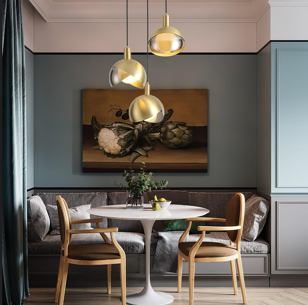 Solara Suspension Demi-Dôme Globe Mid-Century - Neutralighting