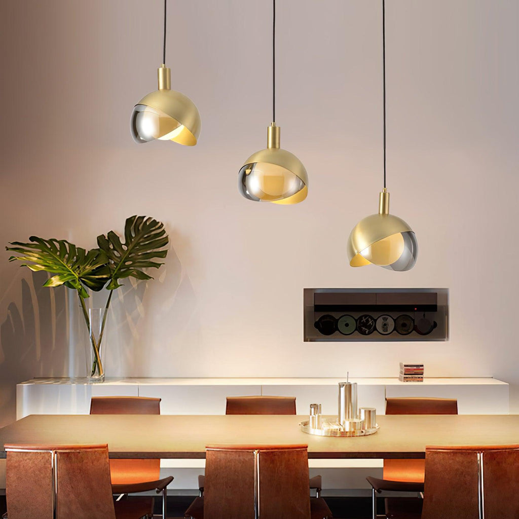 Solara Suspension Demi-Dôme Globe Mid-Century - Neutralighting