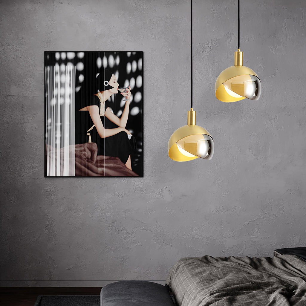 Solara Suspension Demi-Dôme Globe Mid-Century - Neutralighting