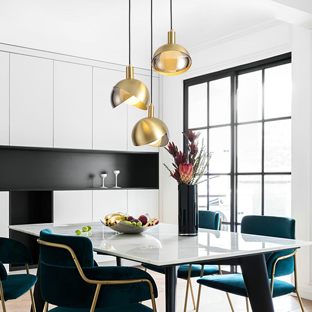 Solara Suspension Demi-Dôme Globe Mid-Century - Neutralighting