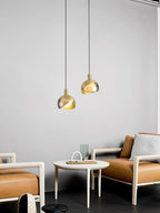 Solara Suspension Demi-Dôme Globe Mid-Century - Neutralighting