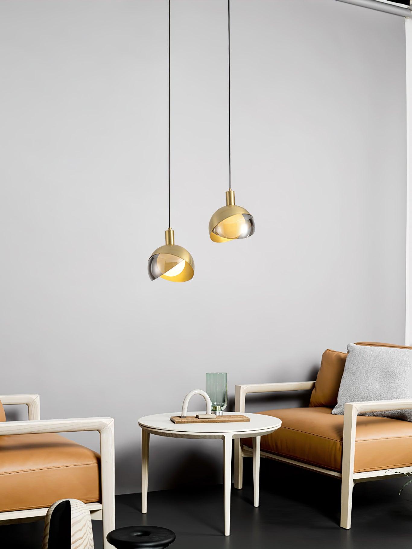 Solara Suspension Demi-Dôme Globe Mid-Century - Neutralighting