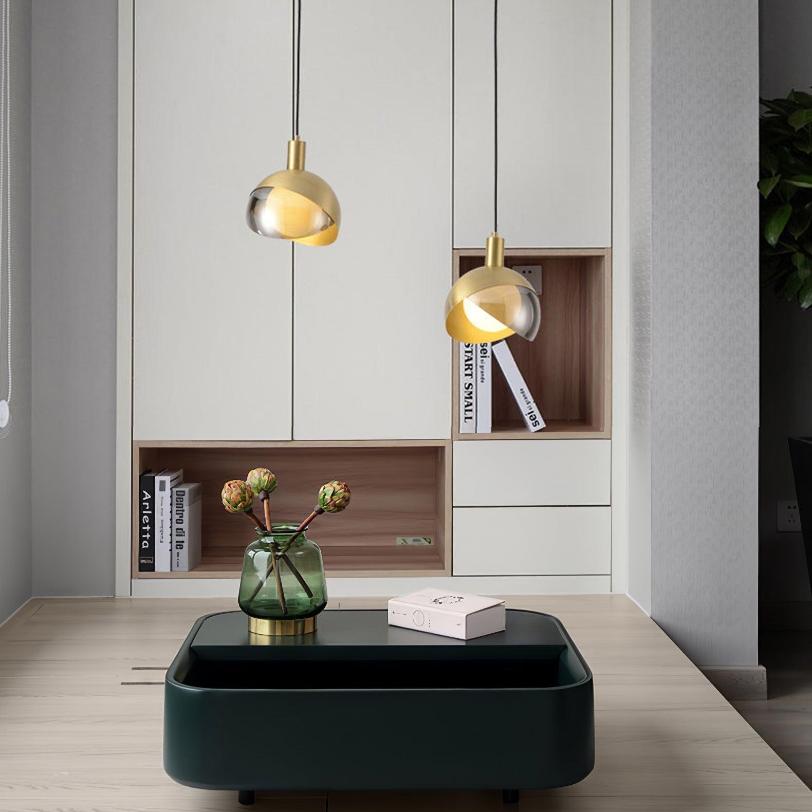 Solara Suspension Demi-Dôme Globe Mid-Century - Neutralighting