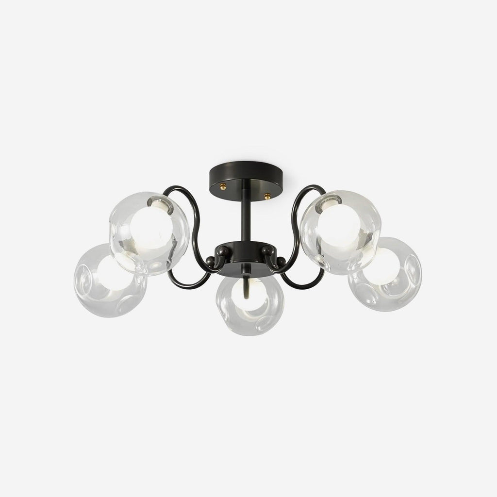 Orb Plafonnier Fleur Verre Globe Bras Moderne Salon - Neutralighting