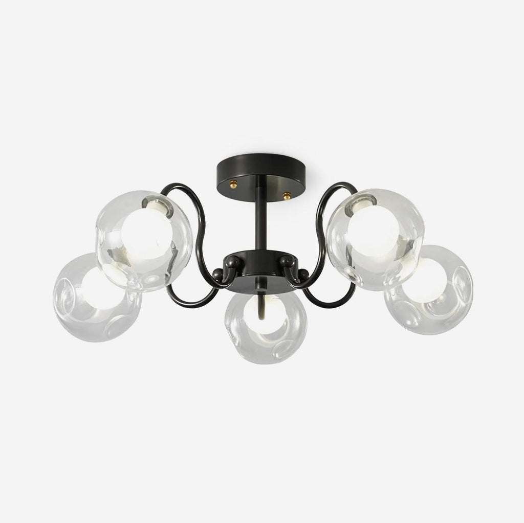 Orb Plafonnier Fleur Verre Globe Bras Moderne Salon - Neutralighting