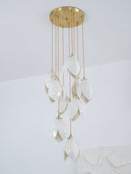 Lustra Suspension Lampe Céramique Florale Blanche - Neutralighting