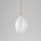 Lustra Suspension Lampe Céramique Florale Blanche - Neutralighting