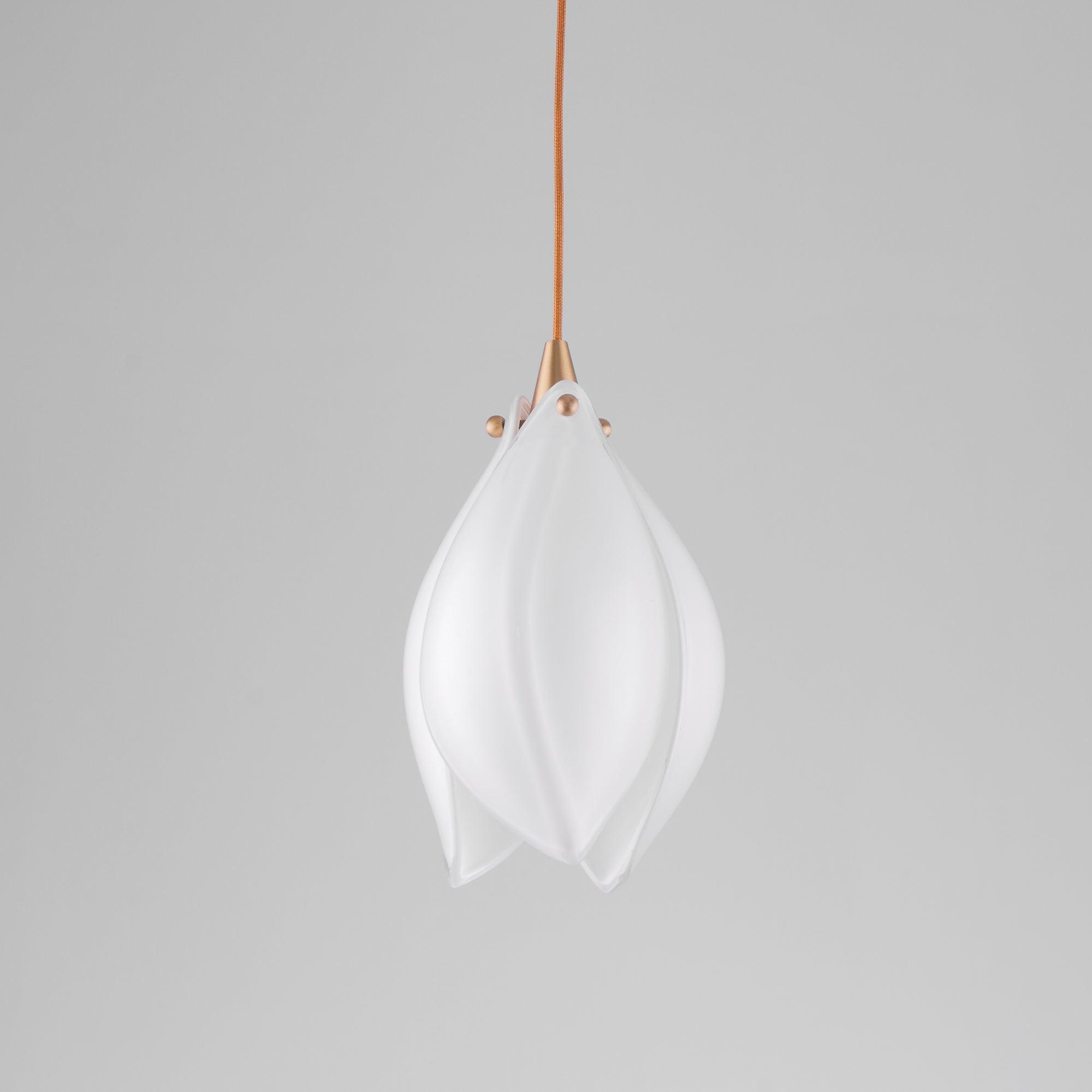 Lustra Suspension Lampe Céramique Florale Blanche - Neutralighting