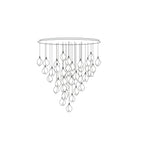 Lustra Suspension Lampe Céramique Florale Blanche - Neutralighting