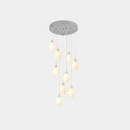 Lustra Suspension Lampe Céramique Florale Blanche - Neutralighting