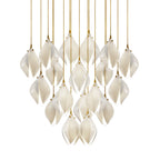 Lustra Suspension Lampe Céramique Florale Blanche - Neutralighting
