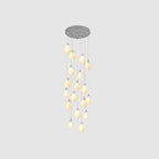 Lustra Suspension Lampe Céramique Florale Blanche - Neutralighting