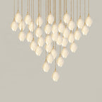 Lustra Suspension Lampe Céramique Florale Blanche - Neutralighting
