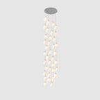 Lustra Suspension Lampe Céramique Florale Blanche - Neutralighting
