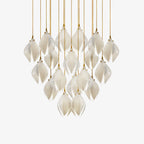 Lustra Suspension Lampe Céramique Florale Blanche - Neutralighting