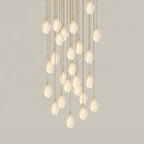 Lustra Suspension Lampe Céramique Florale Blanche - Neutralighting