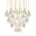 Lustra Suspension Lampe Céramique Florale Blanche - Neutralighting