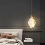 Lustra Suspension Lampe Céramique Florale Blanche - Neutralighting