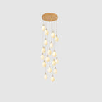 Lustra Suspension Lampe Céramique Florale Blanche - Neutralighting