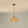 Eurvinel Élégance Floraison Rotin Tissu Suspension - Neutralighting