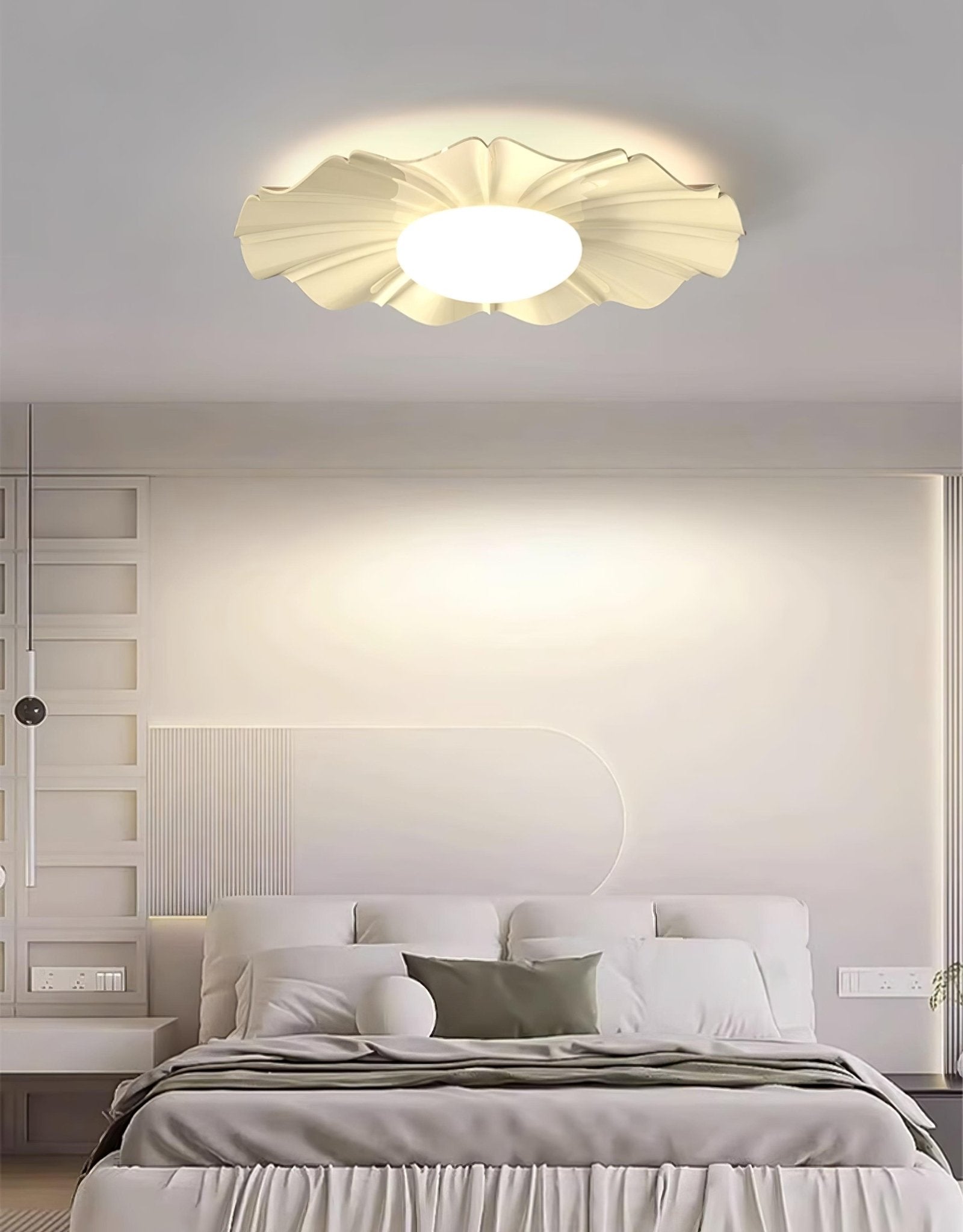 Lustra Plafonnier Or LED Sculpté pour Chambre - Neutralighting