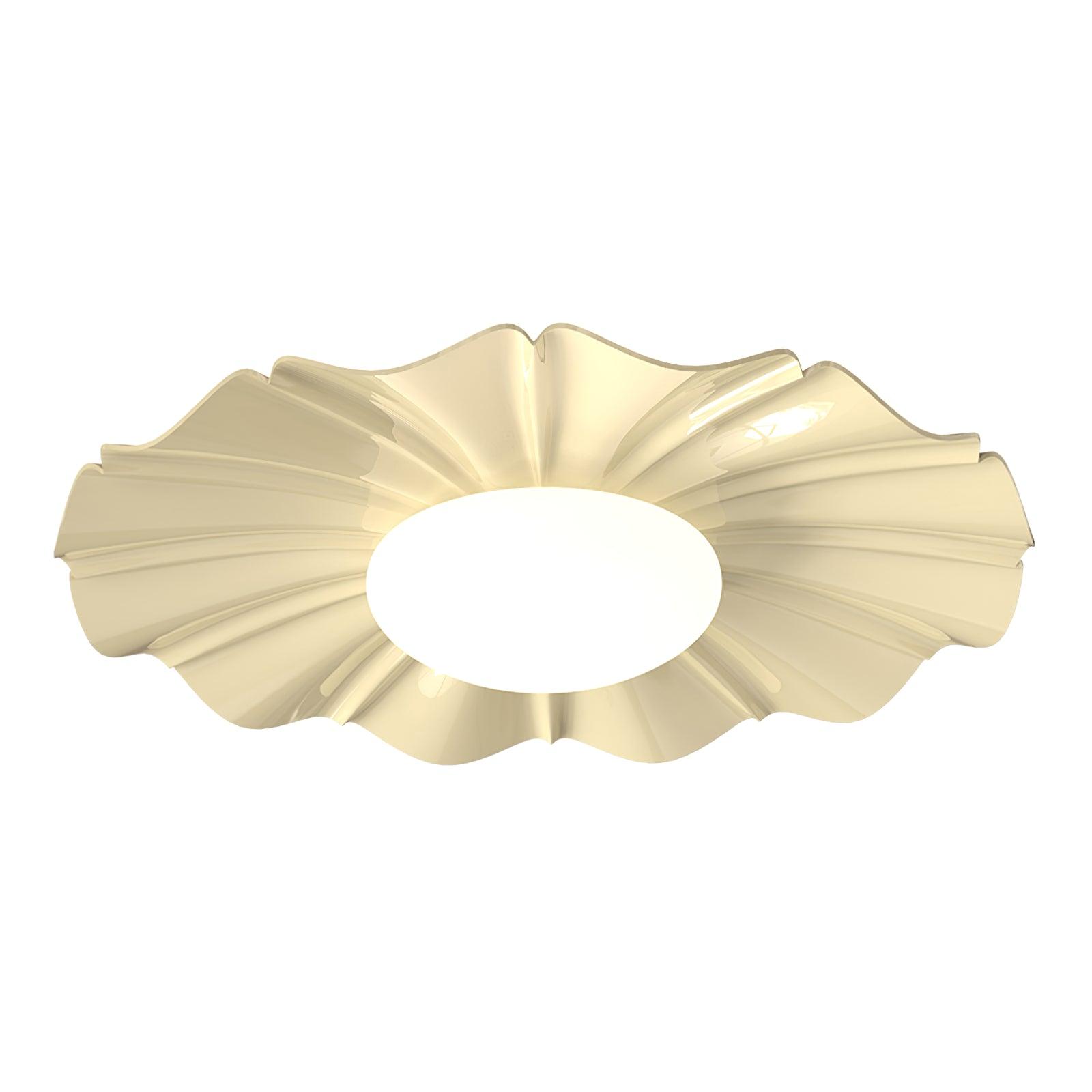 Lustra Plafonnier Or LED Sculpté pour Chambre - Neutralighting