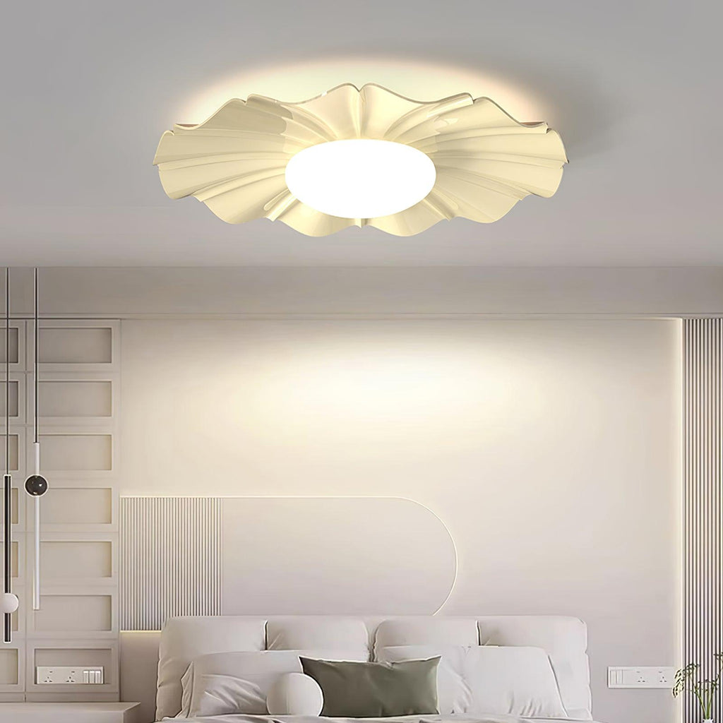 Lustra Plafonnier Or LED Sculpté pour Chambre - Neutralighting
