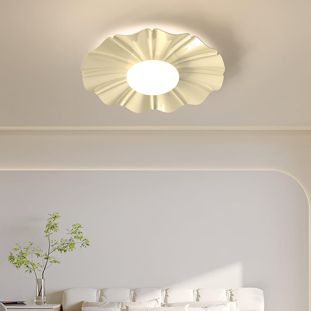 Lustra Plafonnier Or LED Sculpté pour Chambre - Neutralighting