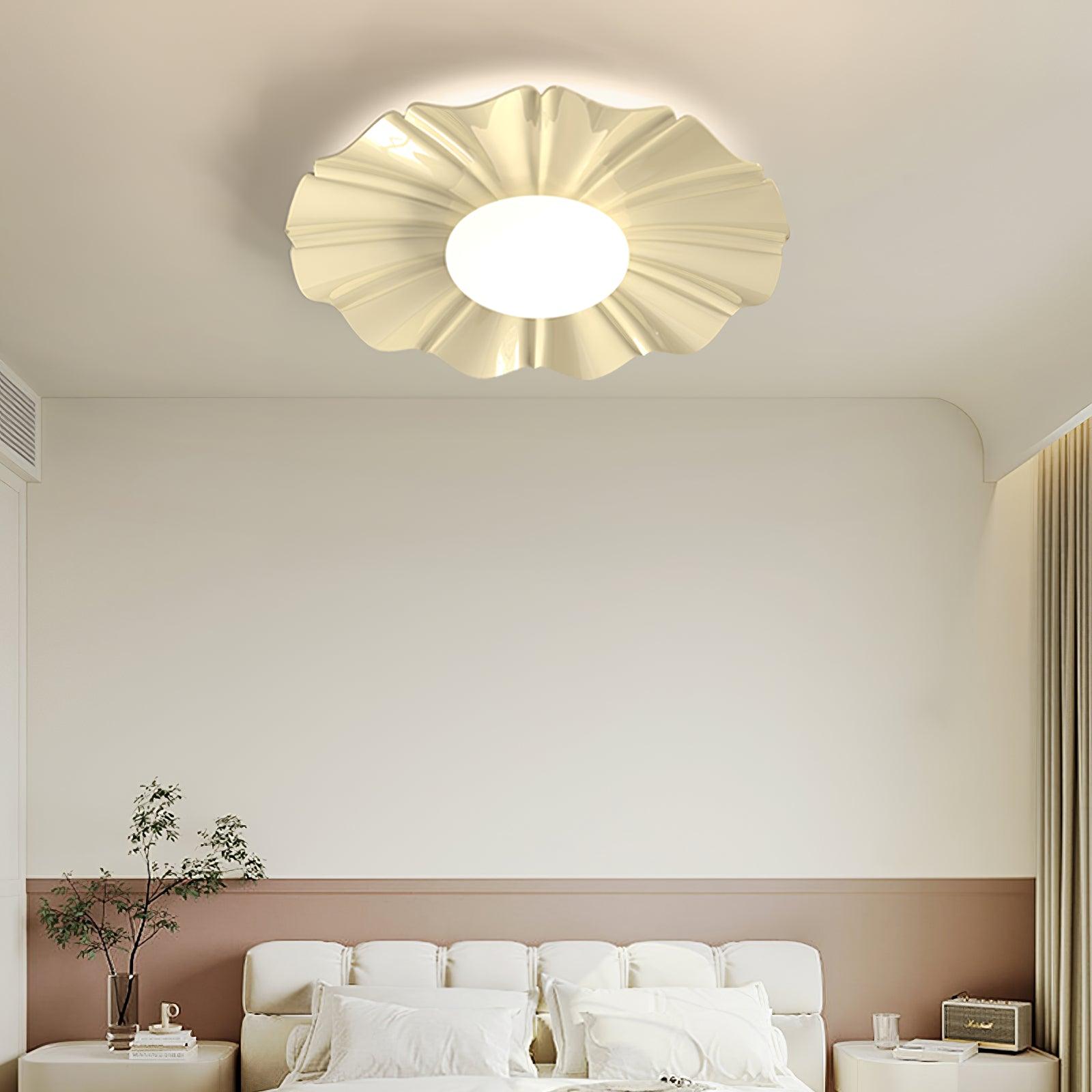 Lustra Plafonnier Or LED Sculpté pour Chambre - Neutralighting