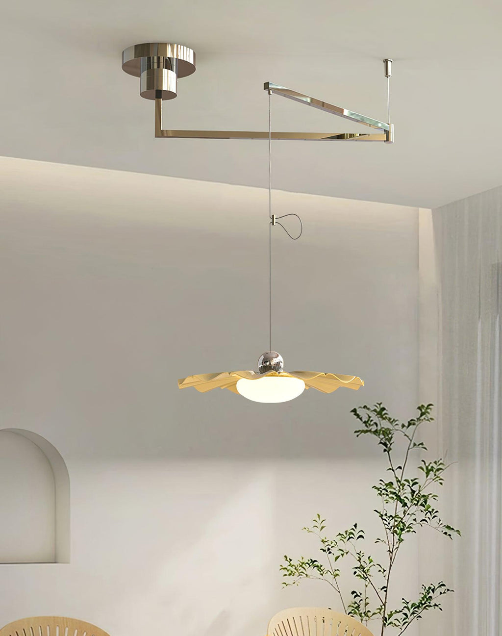 Lustra Suspension Laiton Acrylique Salle à Manger - Neutralighting