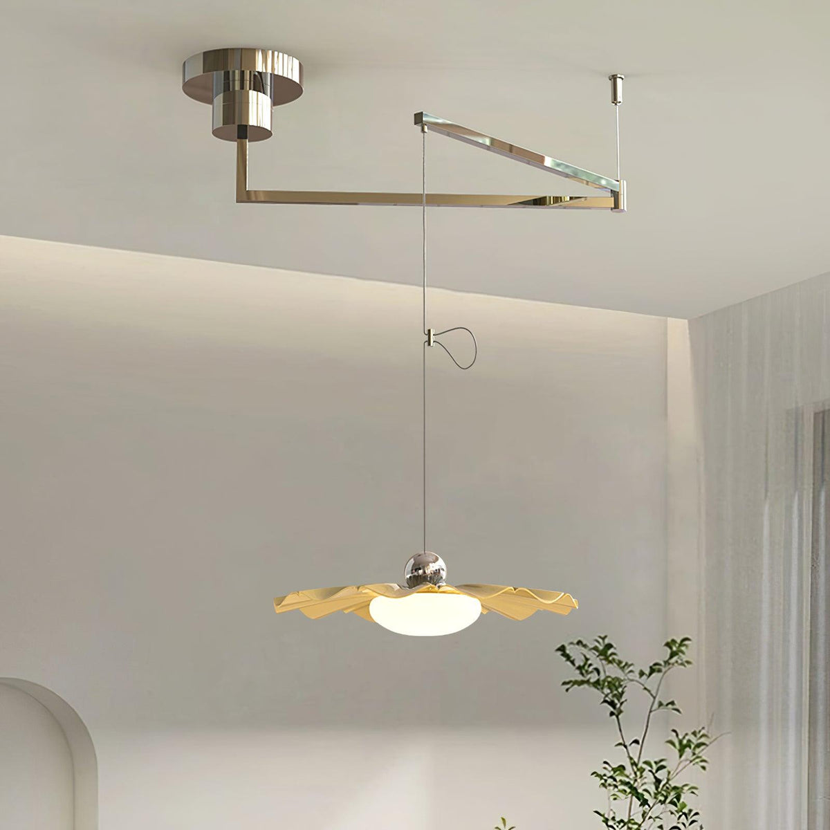 Lustra Suspension Laiton Acrylique Salle à Manger - Neutralighting