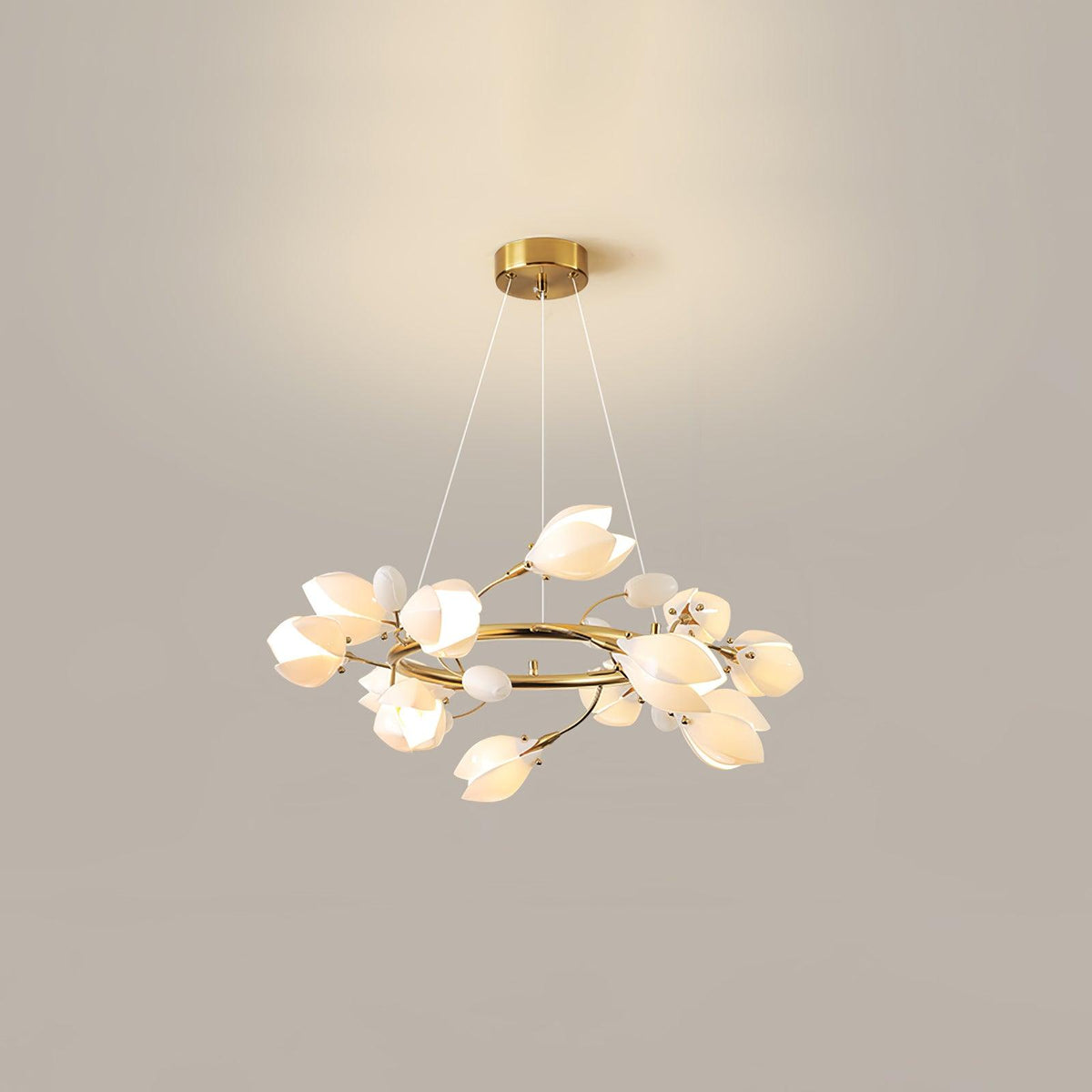 Porcelain Chandelier en Céramique Élégance Premium - Neutralighting