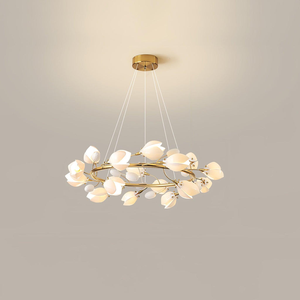 Porcelain Chandelier en Céramique Élégance Premium - Neutralighting