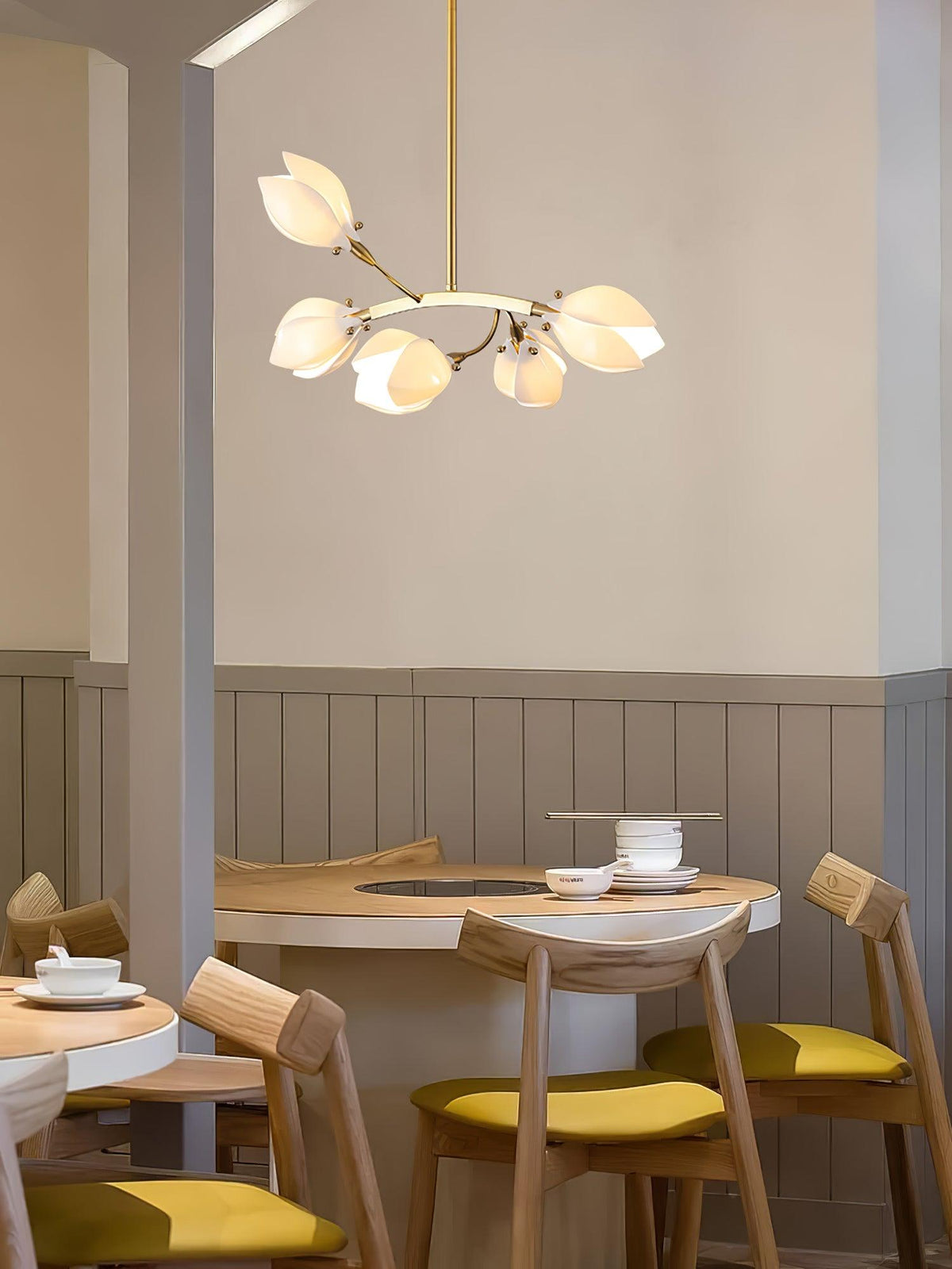 Porcelain Chandelier en Céramique Élégance Premium - Neutralighting