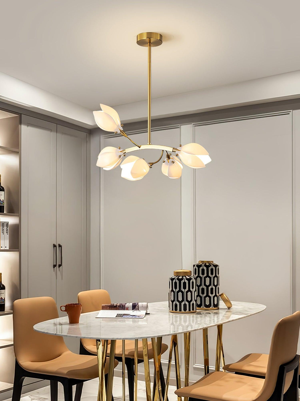 Porcelain Chandelier en Céramique Élégance Premium - Neutralighting