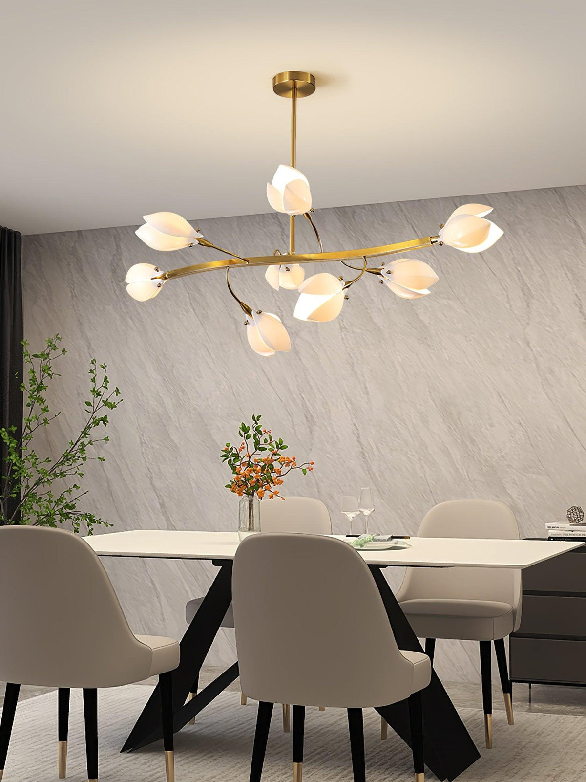 Porcelain Chandelier en Céramique Élégance Premium - Neutralighting
