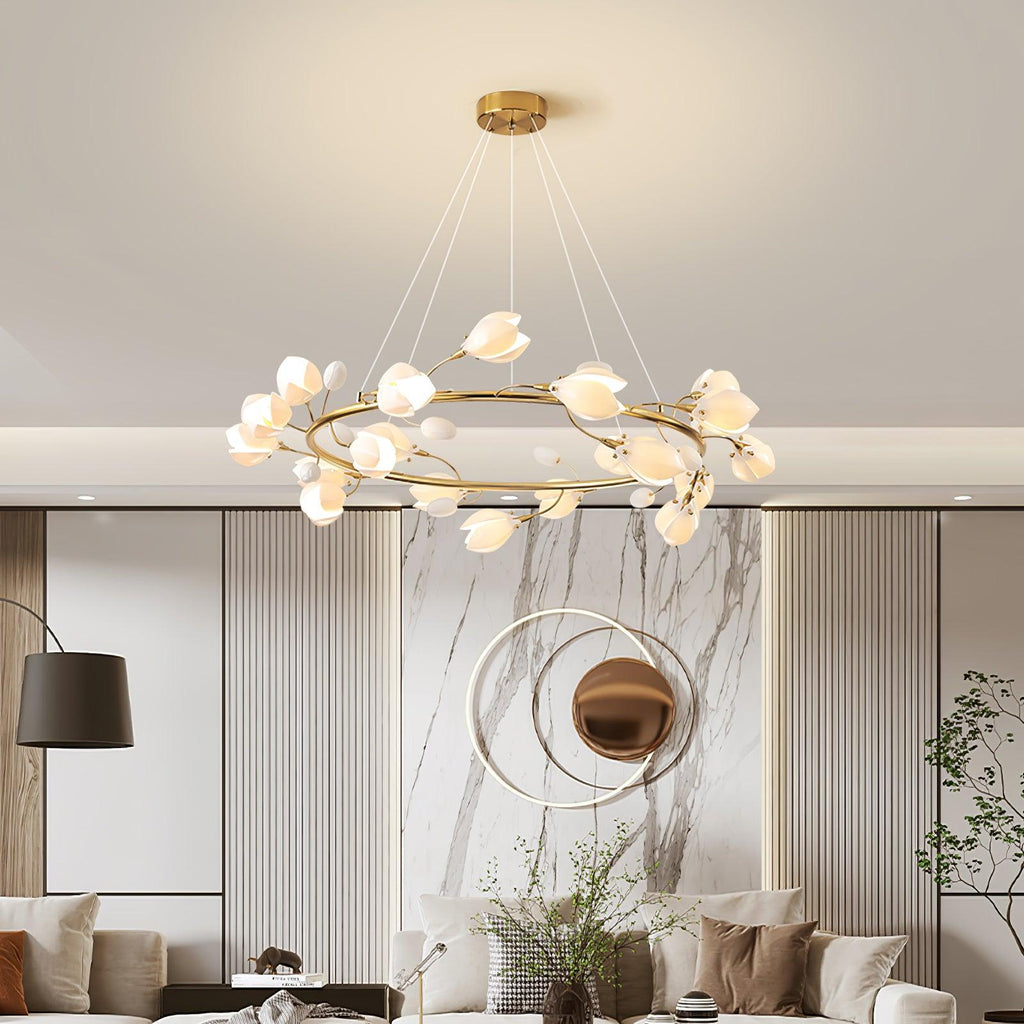 Porcelain Chandelier en Céramique Élégance Premium - Neutralighting