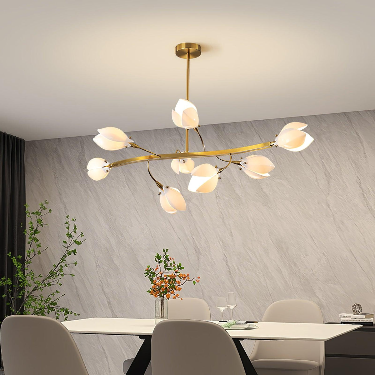 Porcelain Chandelier en Céramique Élégance Premium - Neutralighting