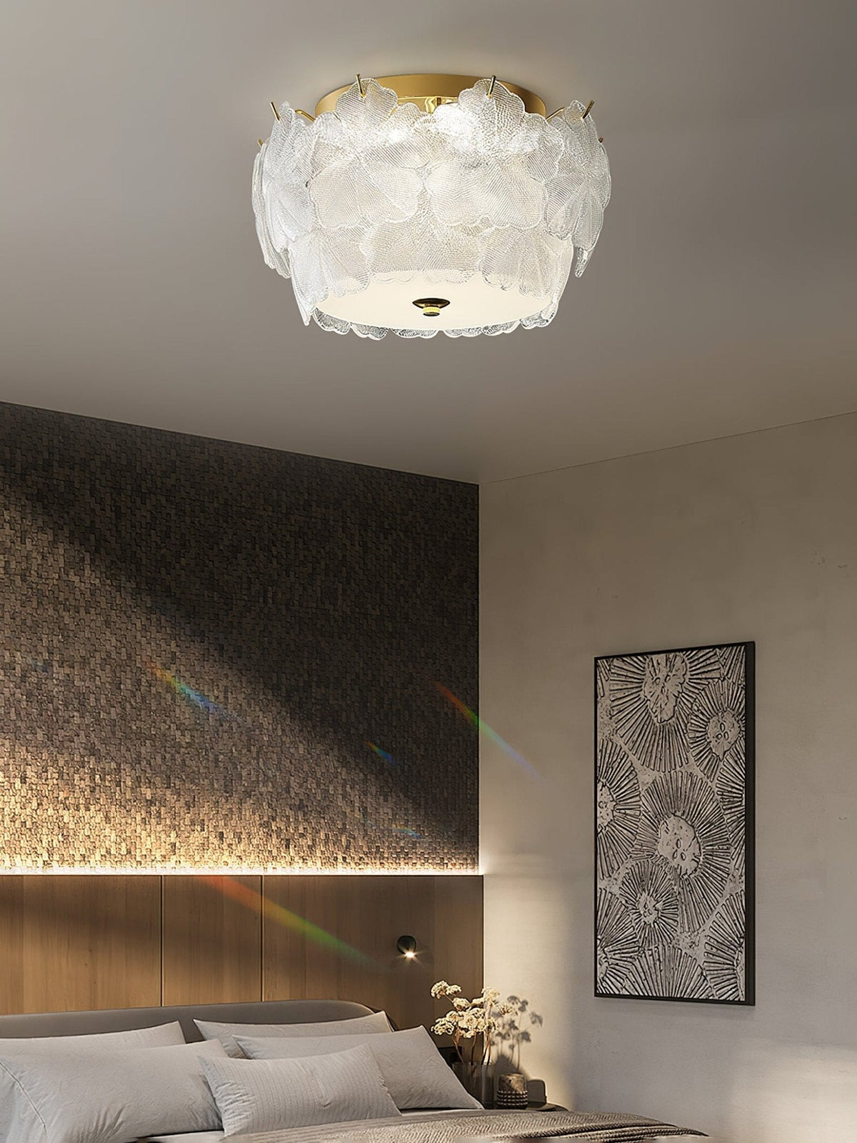 Lydoraris Lampe de Plafond en Verre Cluster de Fleurs - Neutralighting