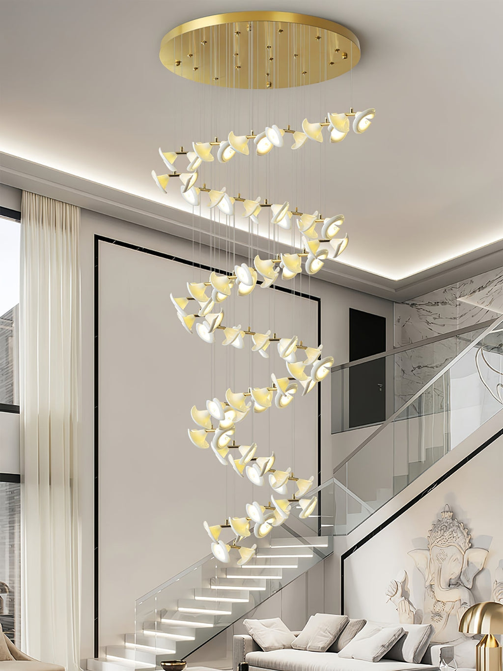 Ernoreth Chandelier en Céramique de Luxe - Neutralighting