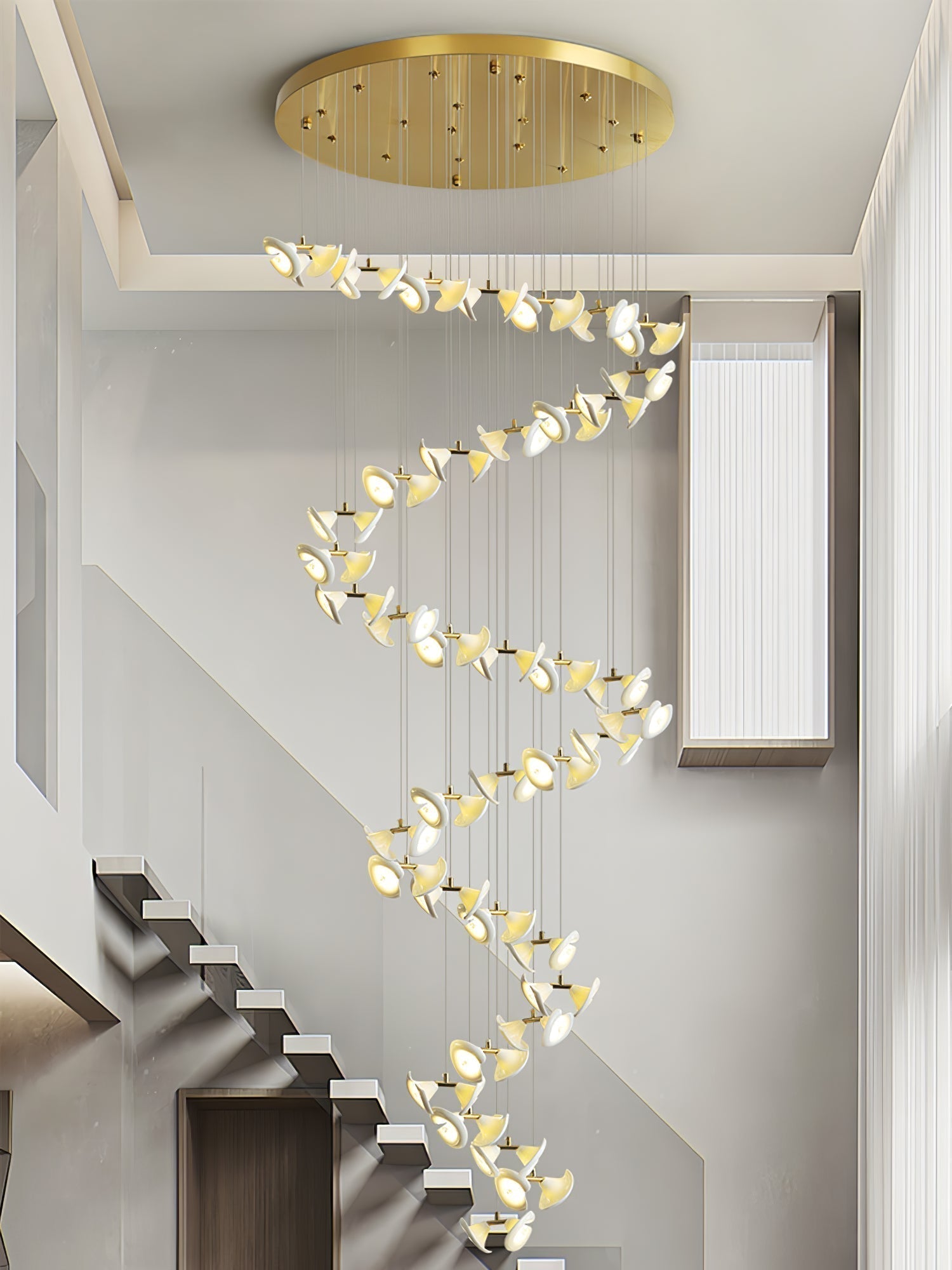 Ernoreth Chandelier en Céramique de Luxe - Neutralighting