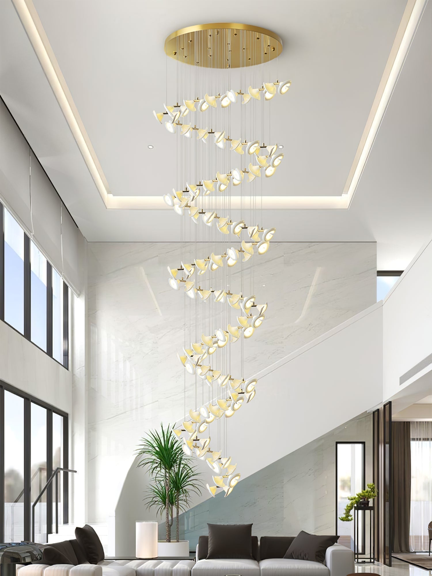 Ernoreth Chandelier en Céramique de Luxe - Neutralighting