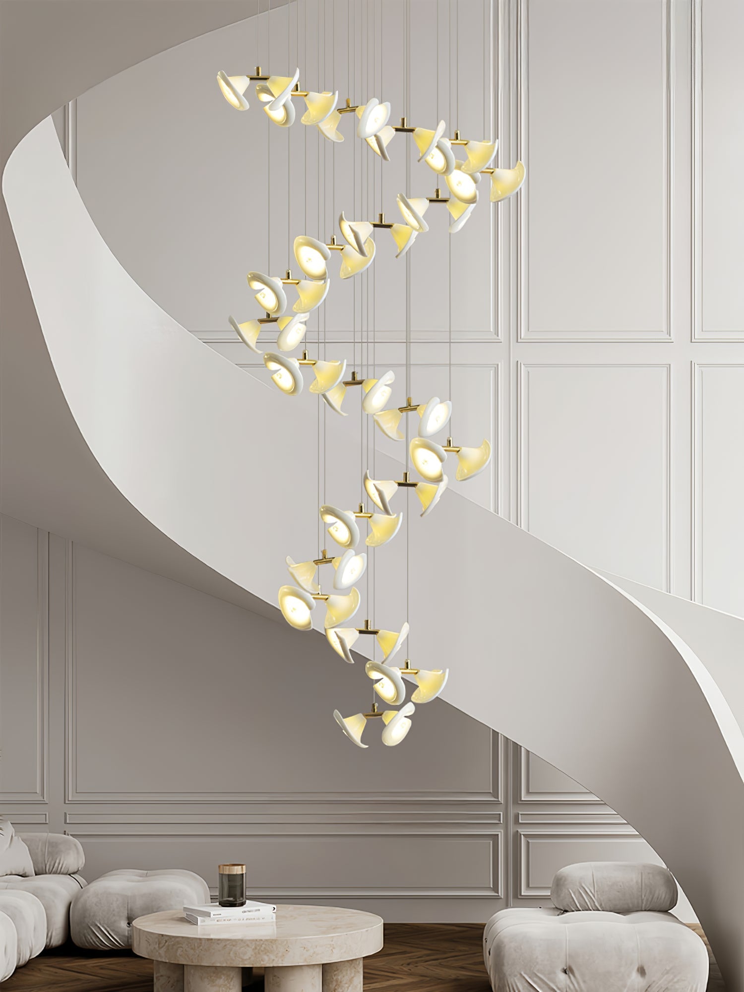 Ernoreth Chandelier en Céramique de Luxe - Neutralighting