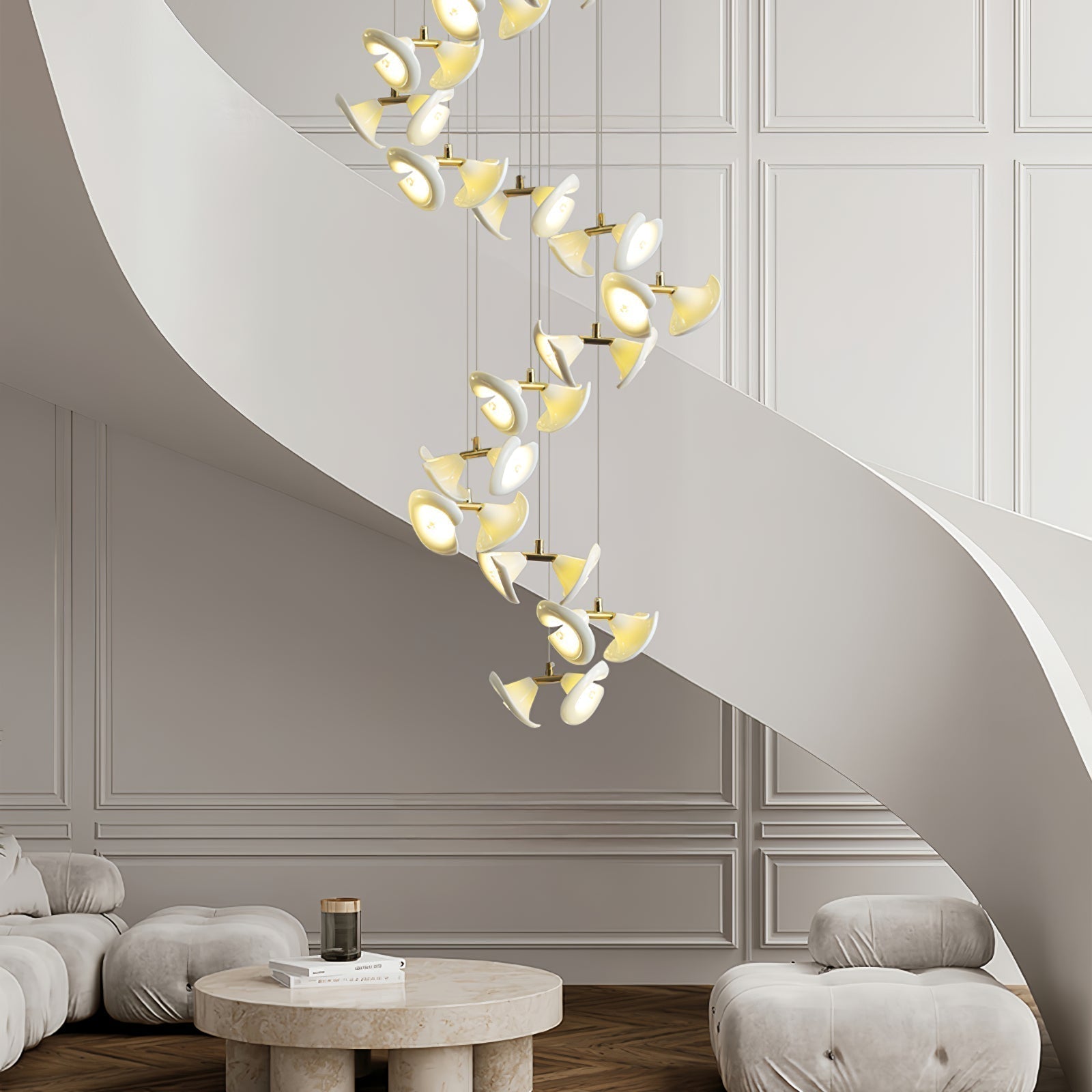 Ernoreth Chandelier en Céramique de Luxe - Neutralighting