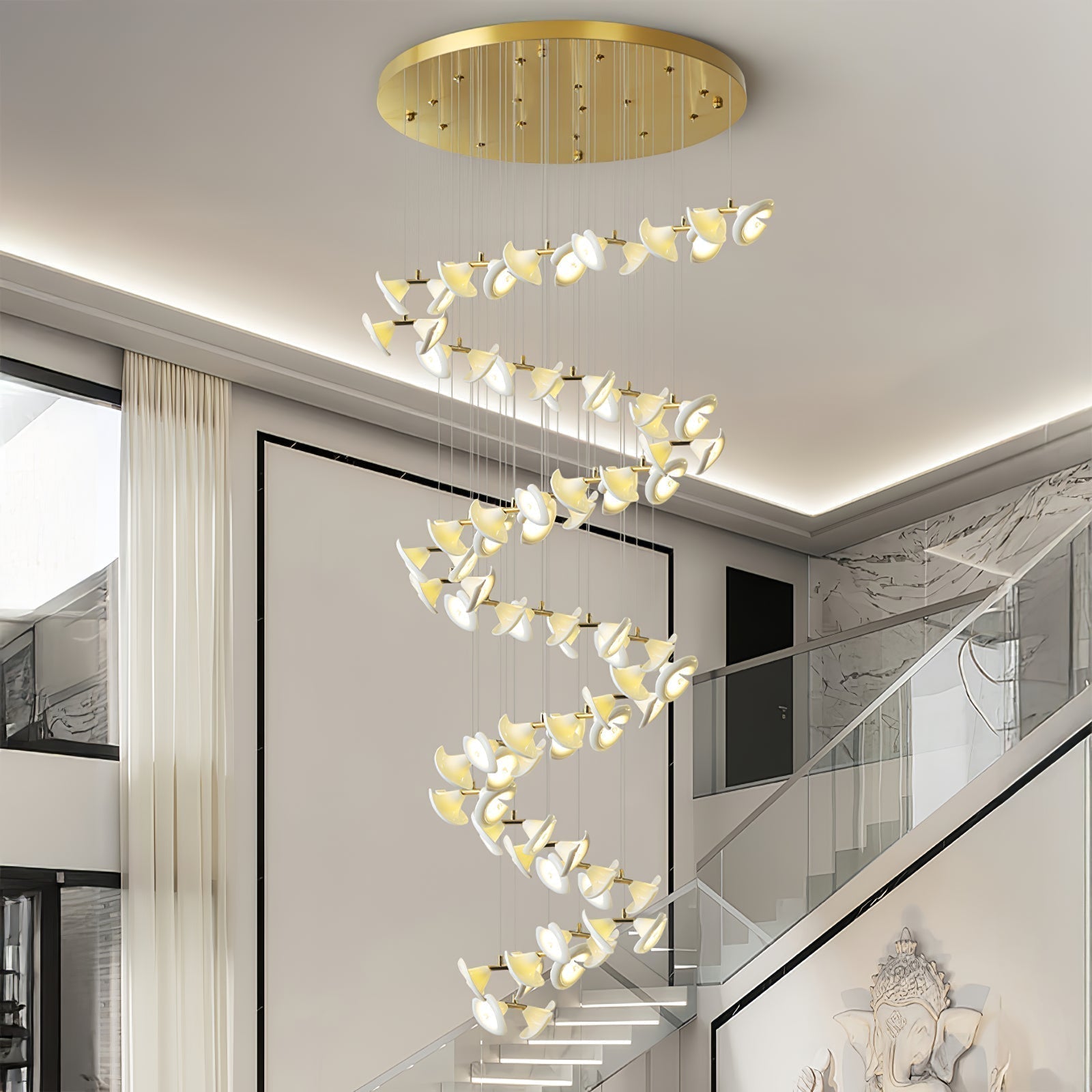 Ernoreth Chandelier en Céramique de Luxe - Neutralighting