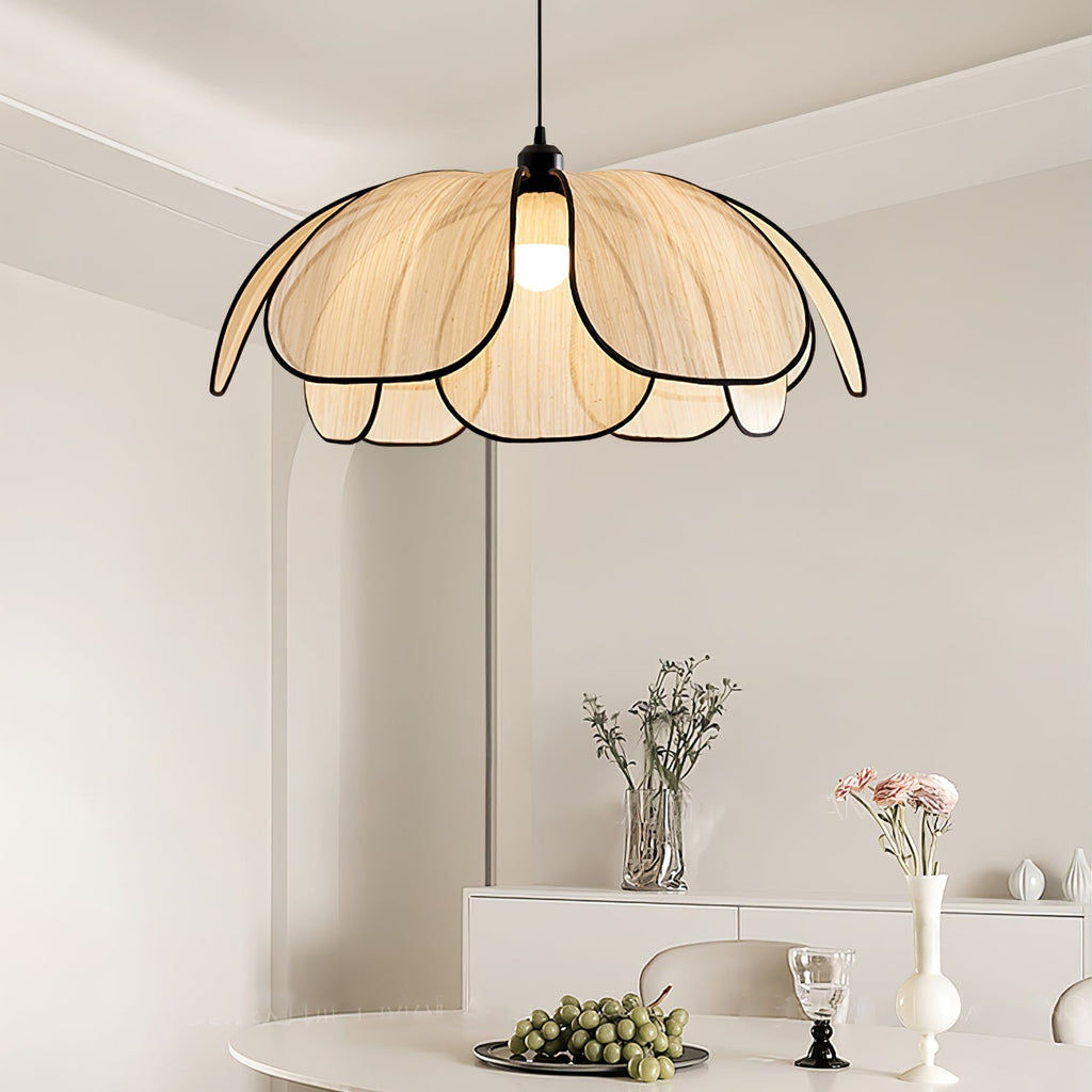 Elthaus Lampe Pendante Feuille Fiber Fleur - Neutralighting