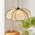 Elthaus Lampe Pendante Feuille Fiber Fleur - Neutralighting
