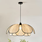 Elthaus Lampe Pendante Feuille Fiber Fleur - Neutralighting